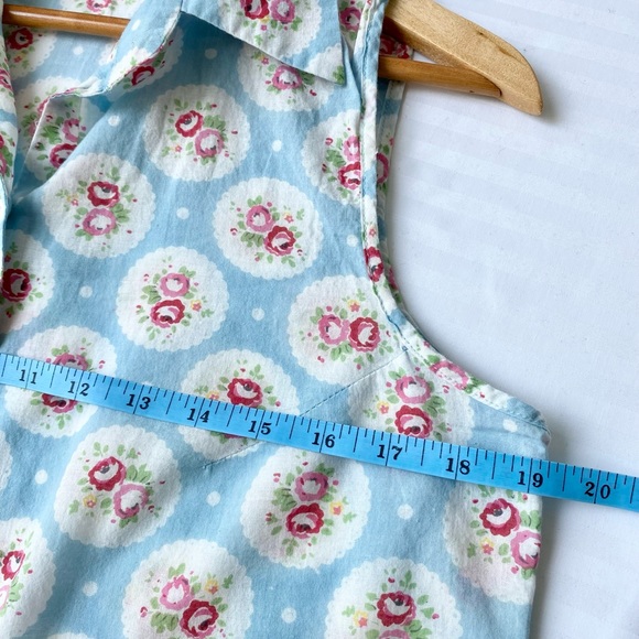 Vintage Victorian Classics Floral Cotton Blouse, Size L - Picture 7 of 7